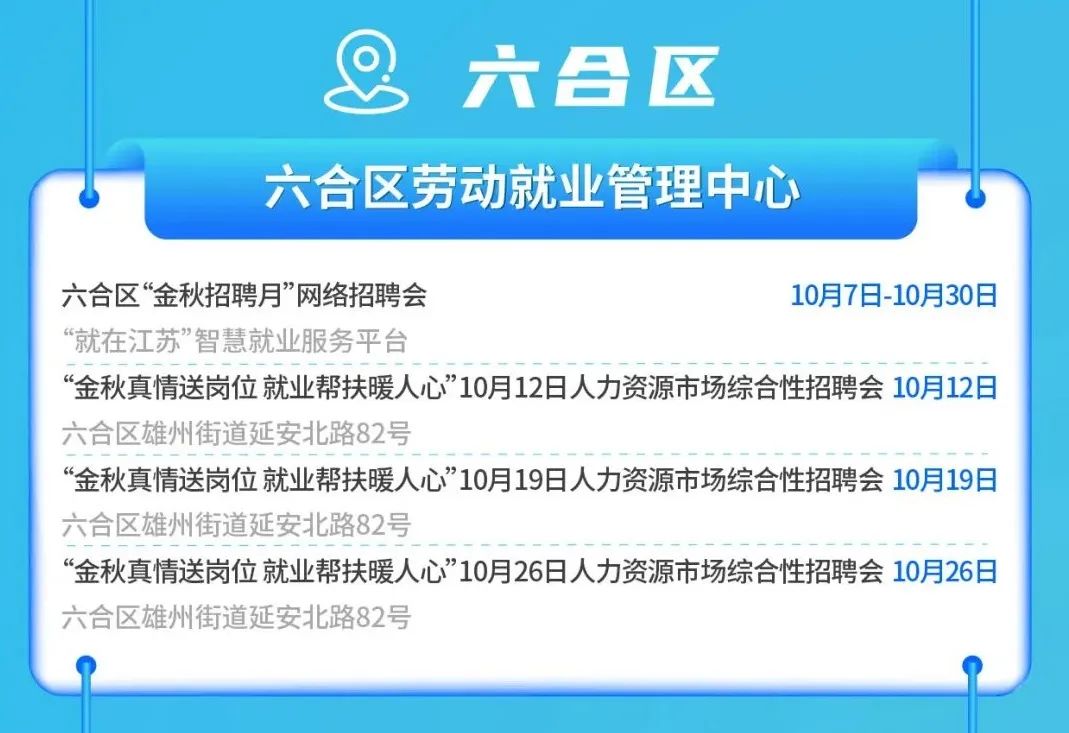 六合村最新招聘信息汇总